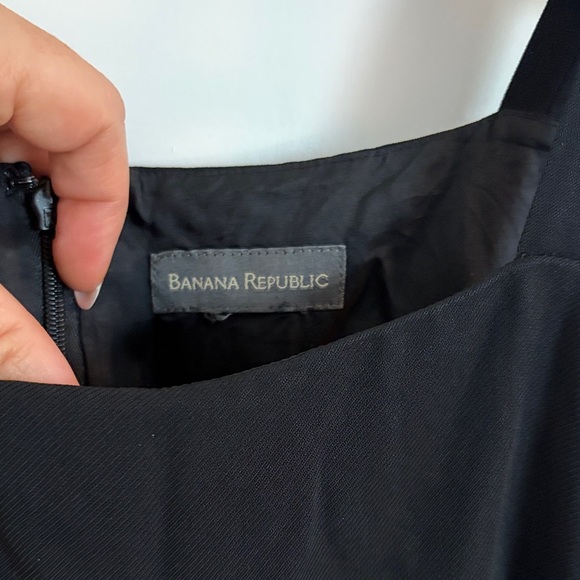 Banana Republic Black Sleeveless Romper | Wide Strap Back Zip - Picture 2 of 5